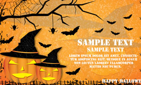 Halloween wooden banner